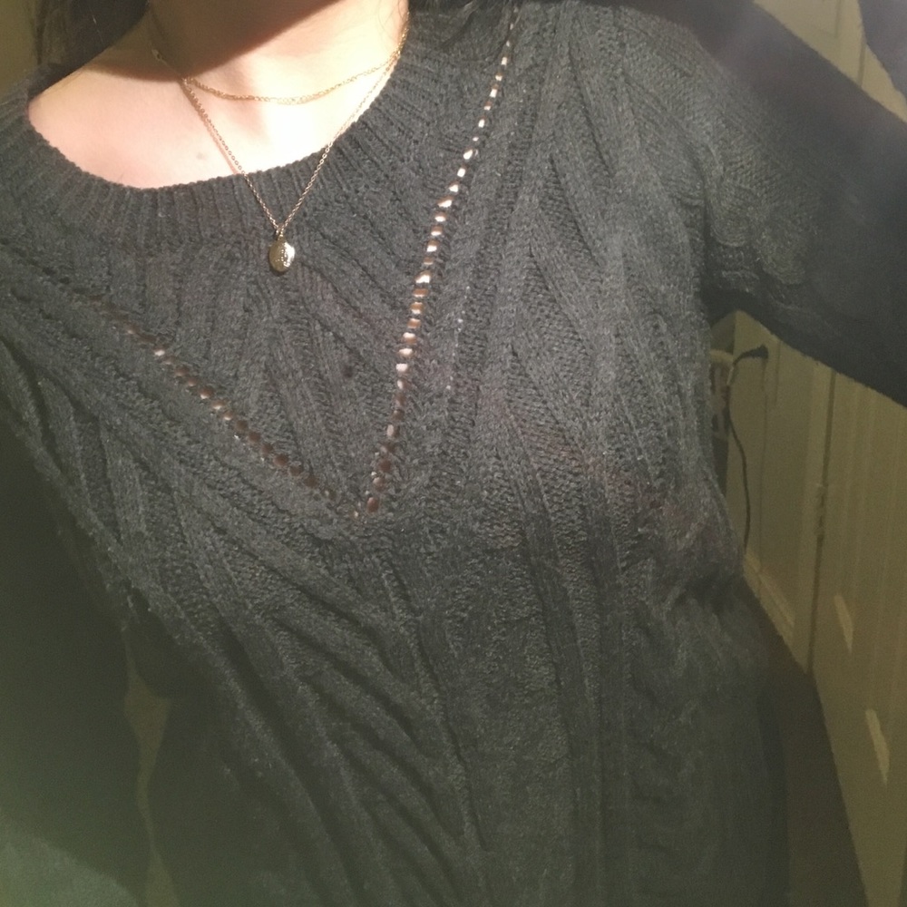 Super warm gray sweater